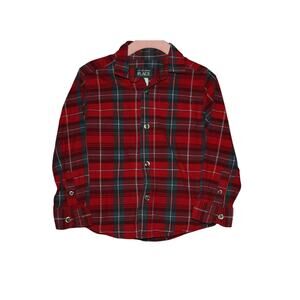 The Children's Place Plaid Long Sleeve Button Down Shirt 2T